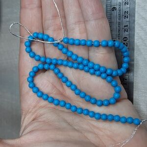 4mm ""Turquoise" Magnesite Stone 15-inch Strand #5